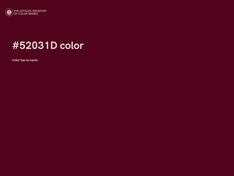 #52031D color image