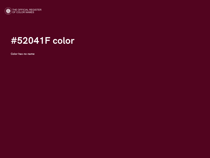 #52041F color image