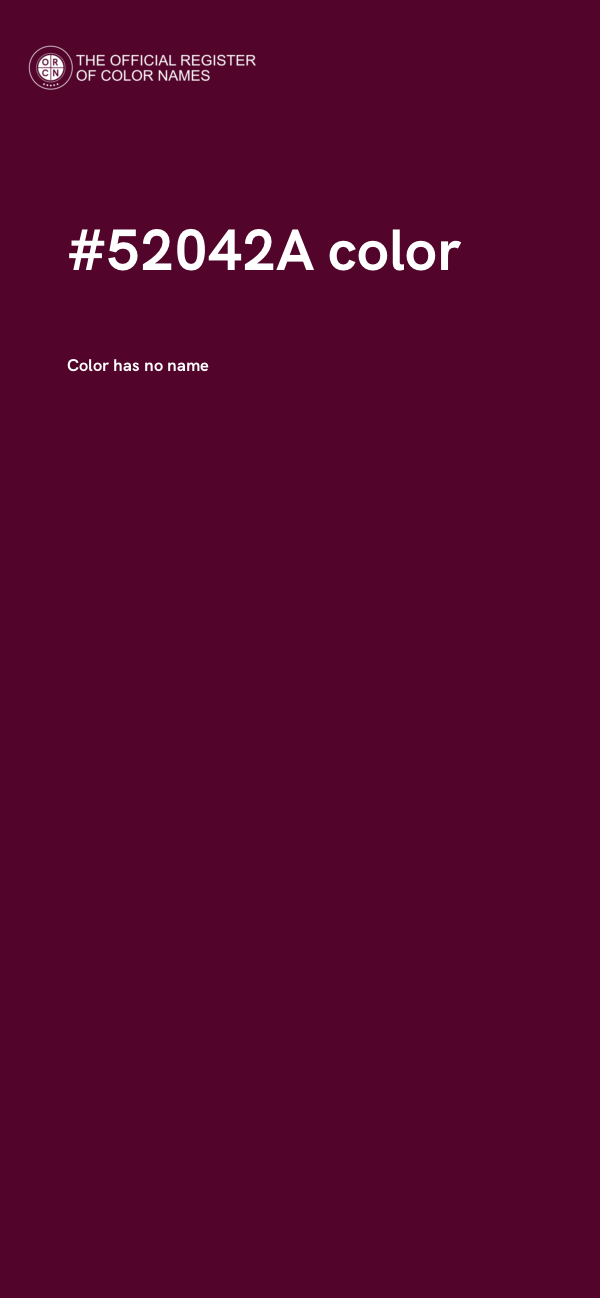 #52042A color image