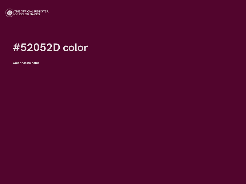 #52052D color image