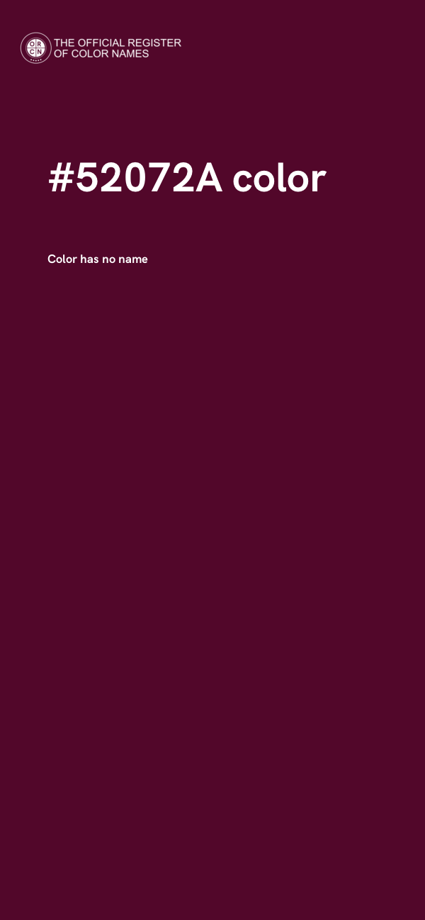 #52072A color image