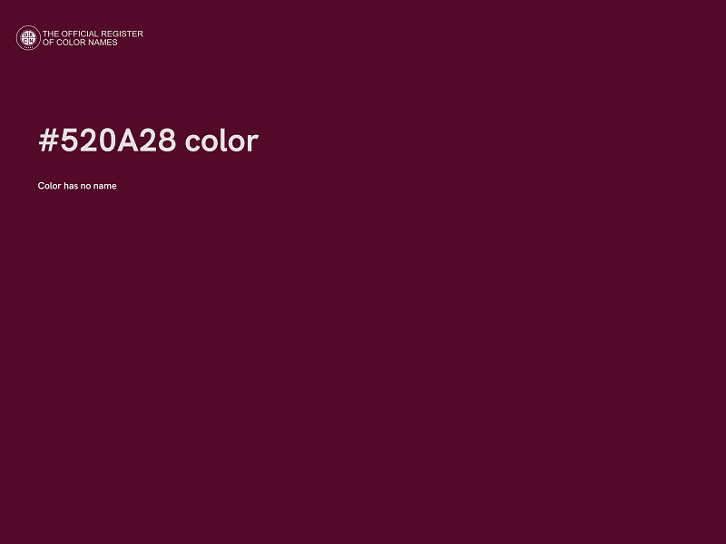 #520A28 color image