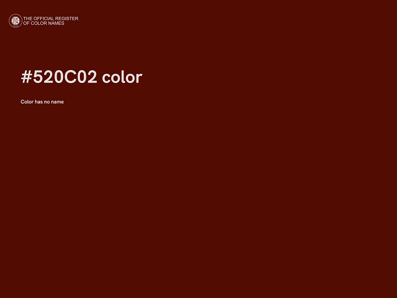 #520C02 color image