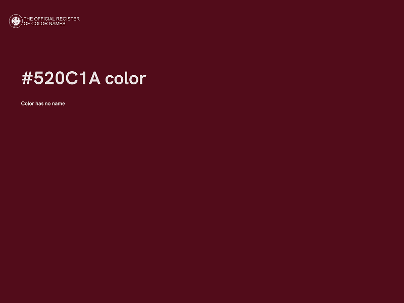 #520C1A color image