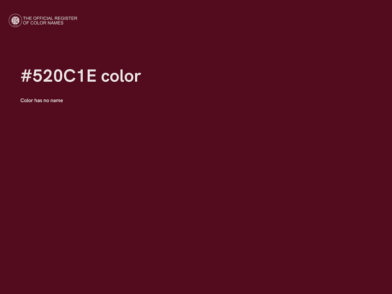 #520C1E color image