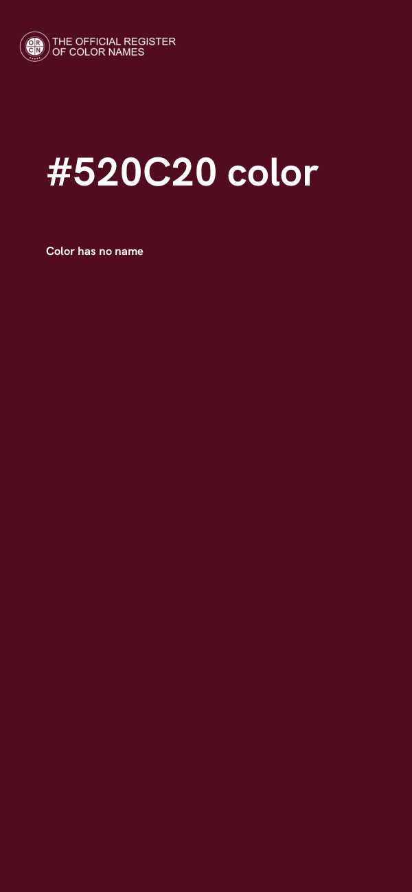 #520C20 color image