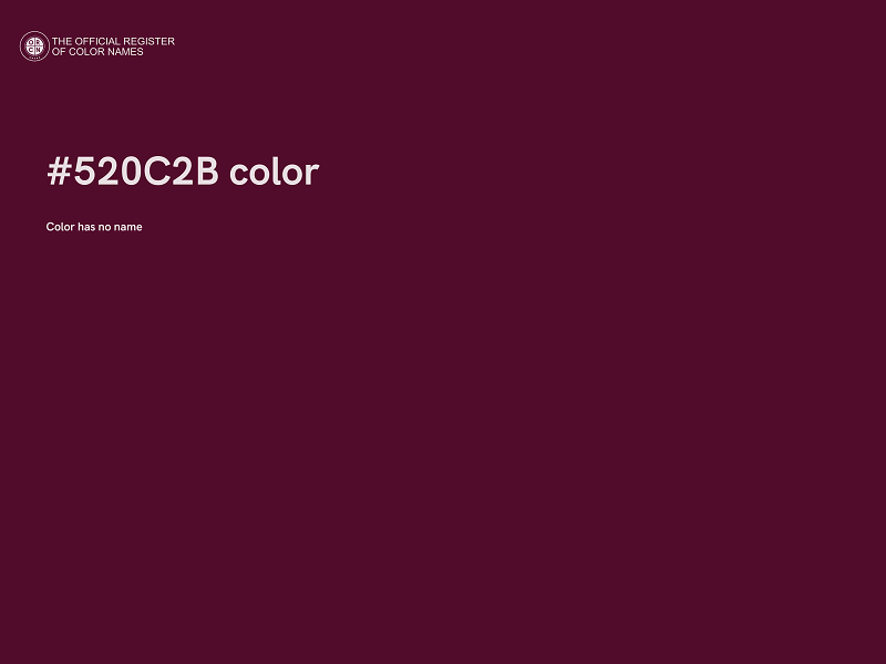 #520C2B color image