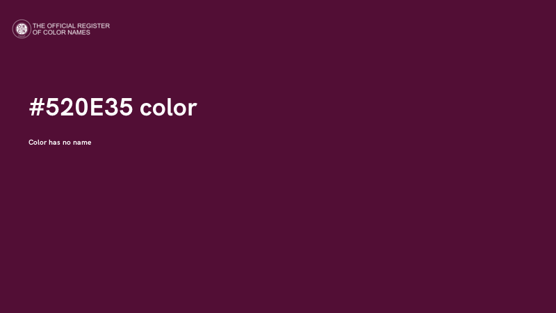 #520E35 color image