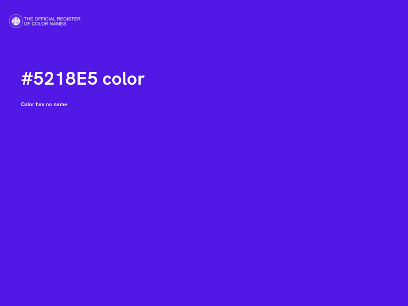#5218E5 color image
