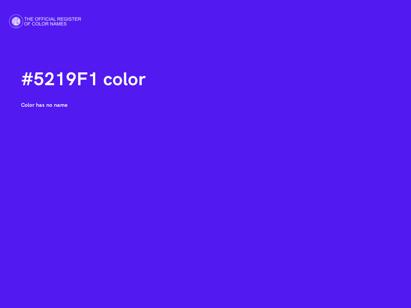 #5219F1 color image
