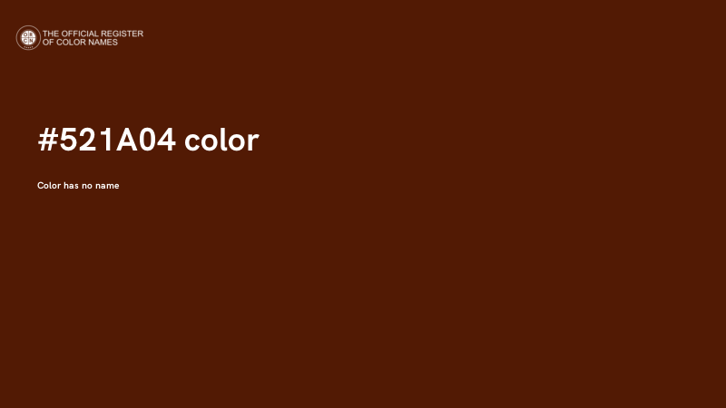 #521A04 color image