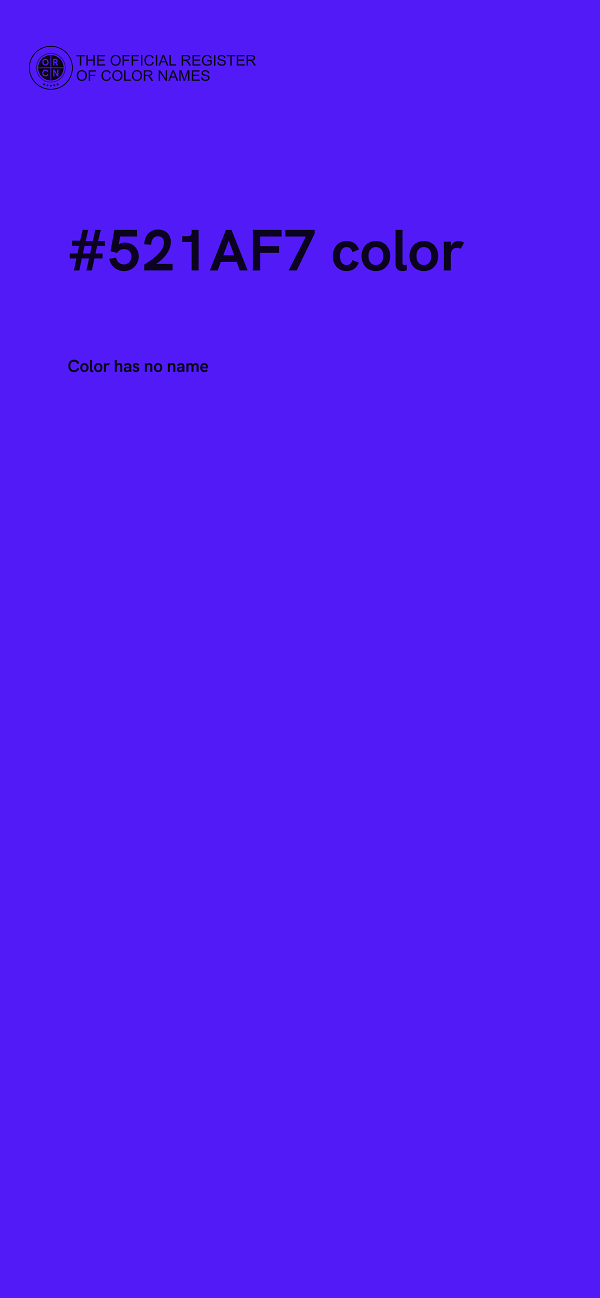 #521AF7 color image
