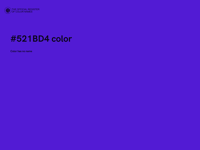 #521BD4 color image