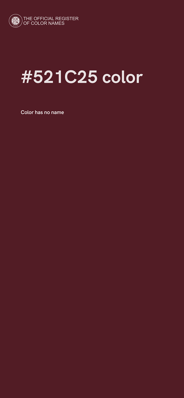#521C25 color image