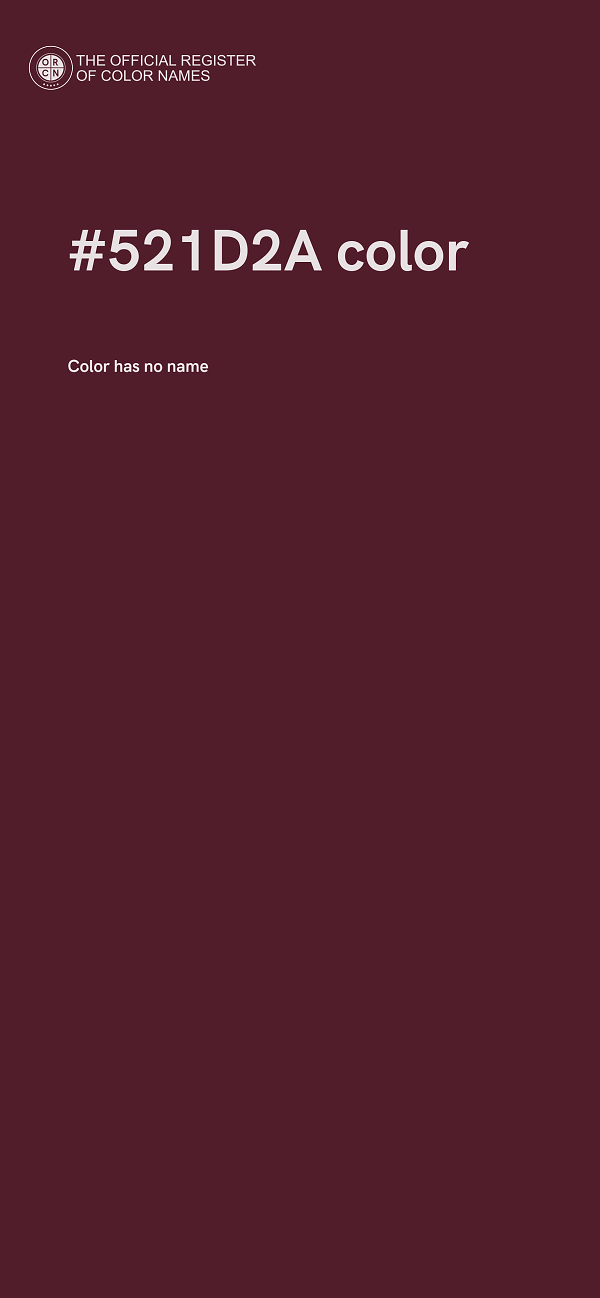 #521D2A color image