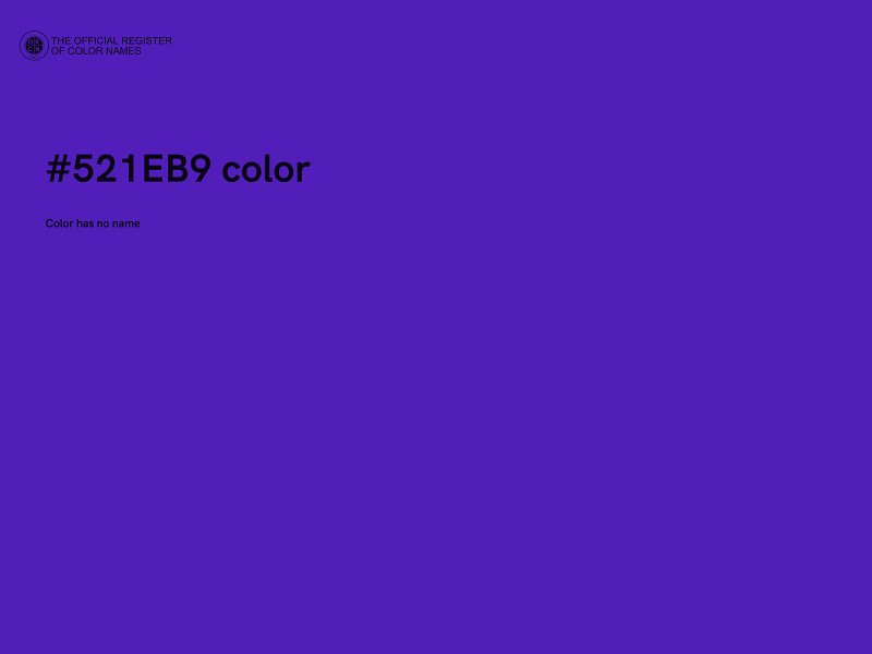 #521EB9 color image