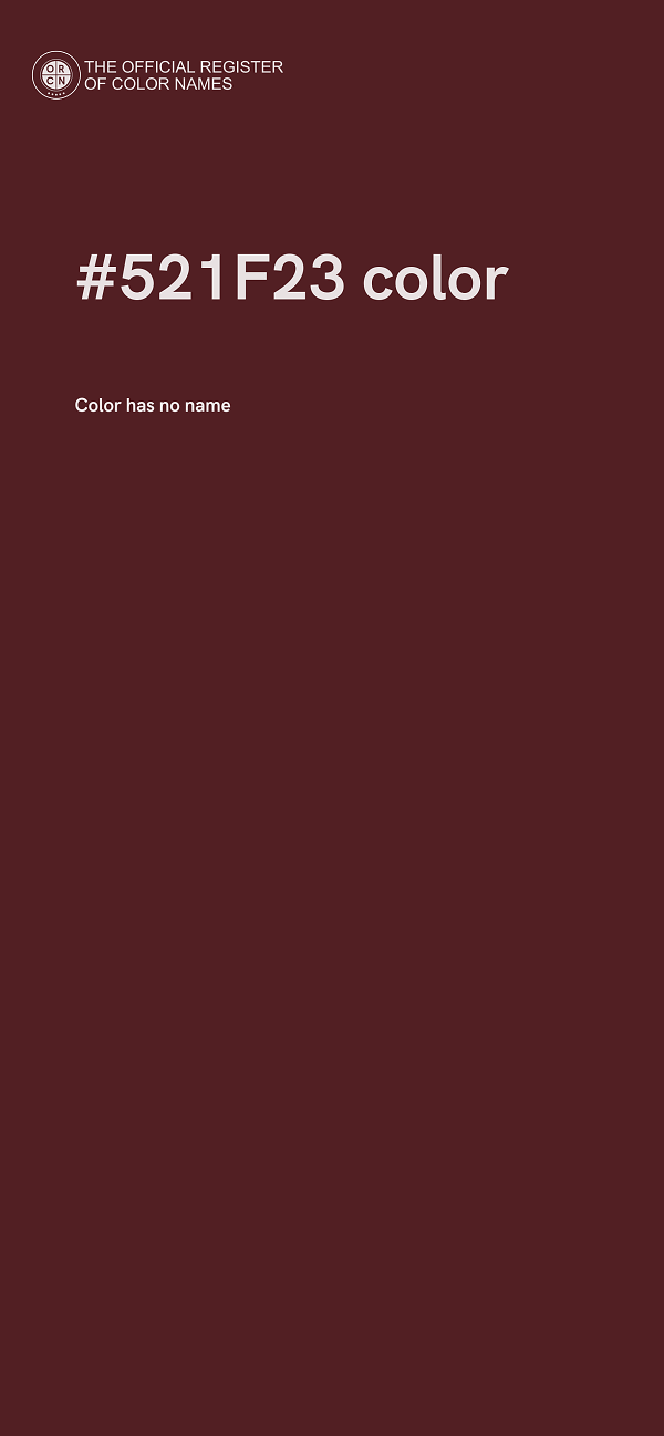 #521F23 color image