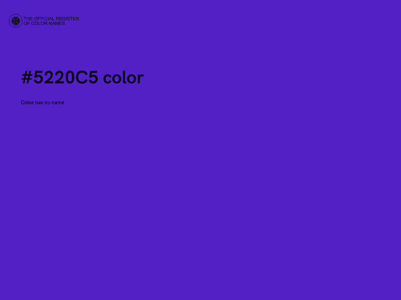 #5220C5 color image