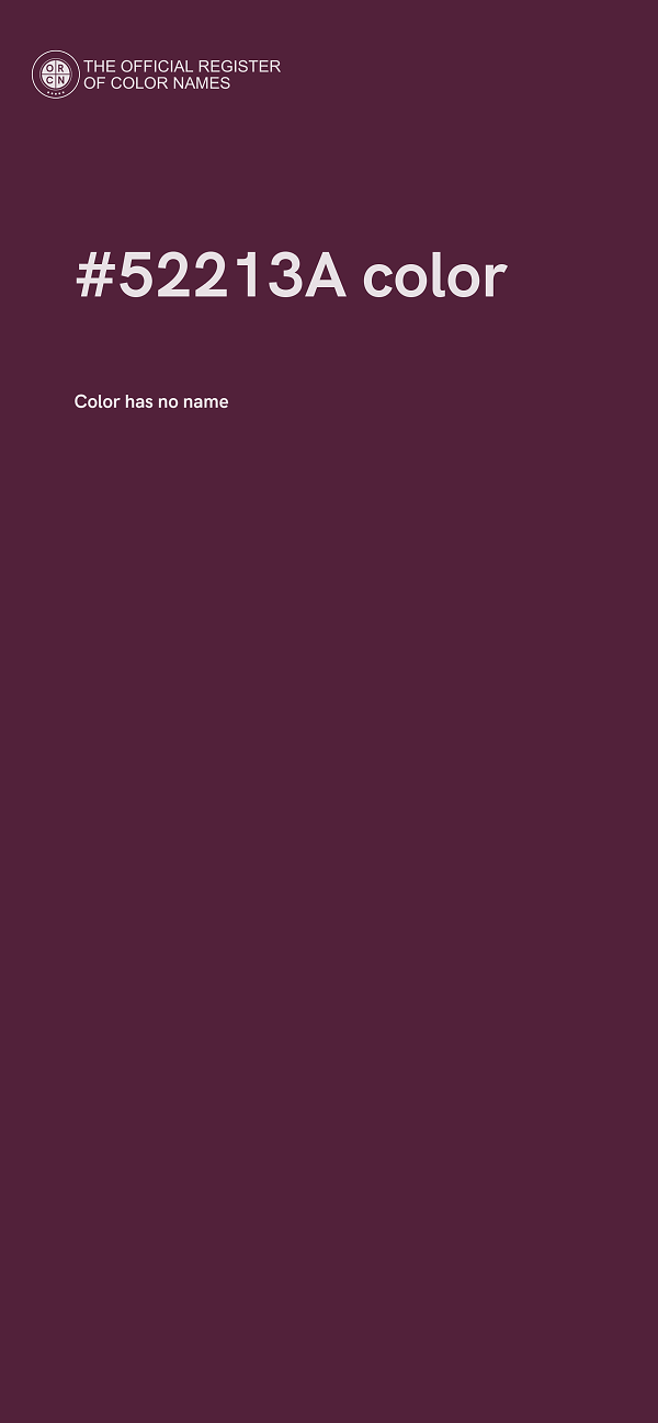 #52213A color image