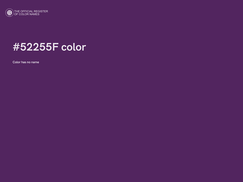 #52255F color image