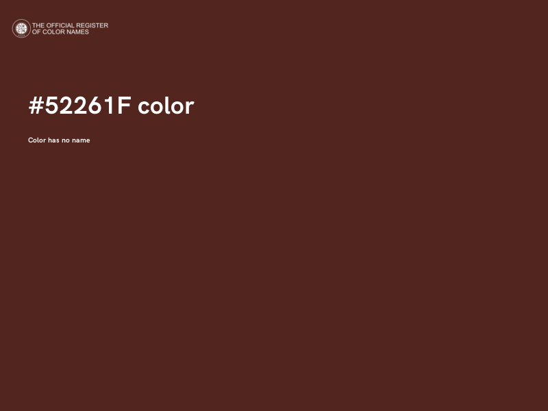 #52261F color image