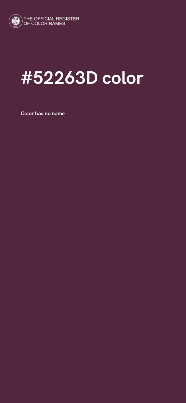 #52263D color image