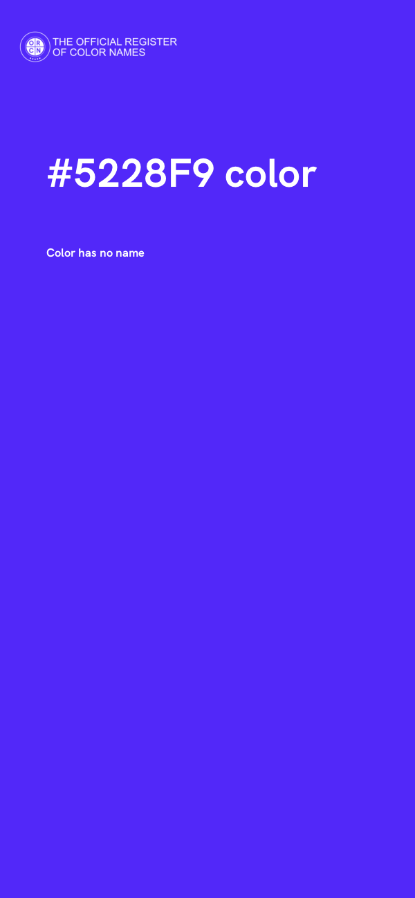#5228F9 color image