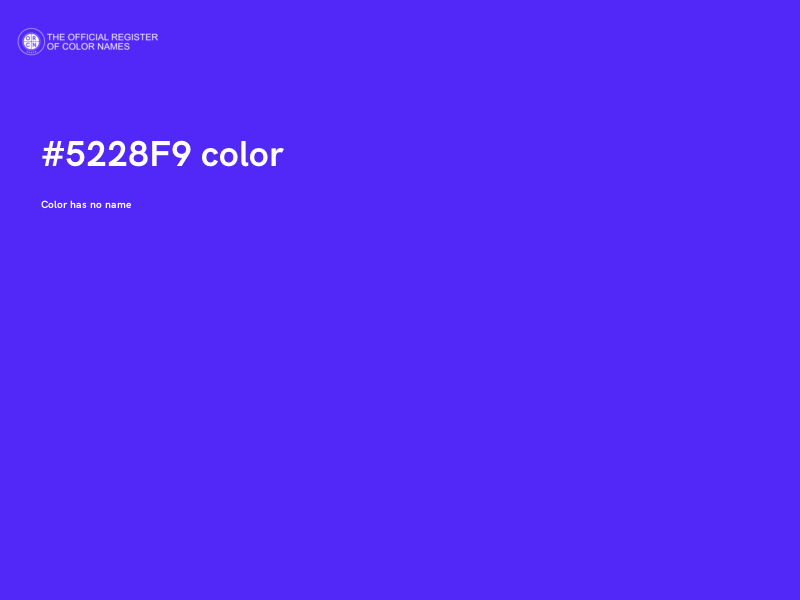 #5228F9 color image