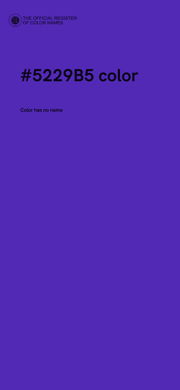 #5229B5 color image