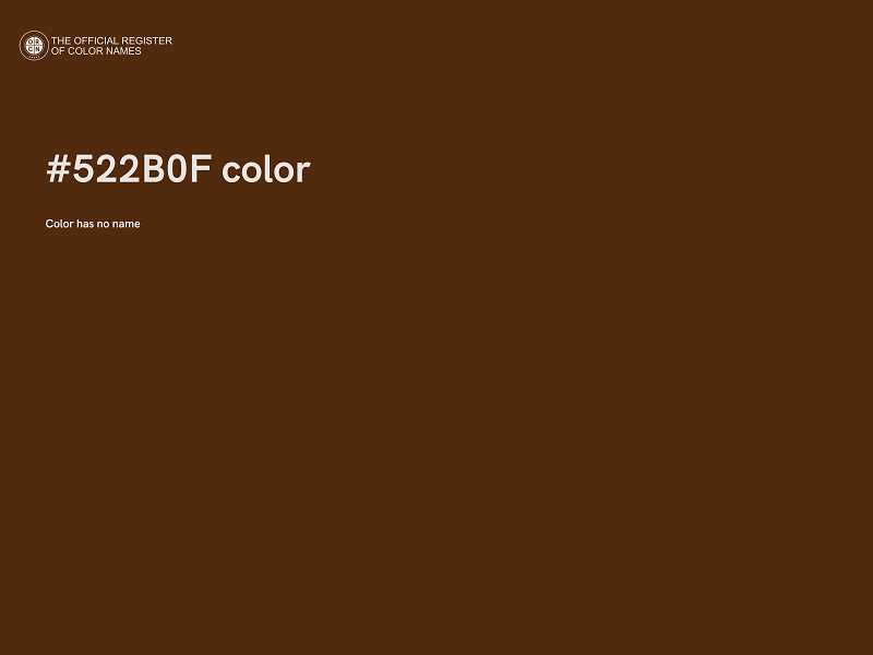 #522B0F color image