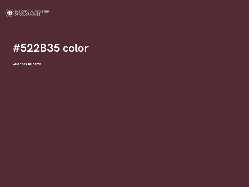 #522B35 color image