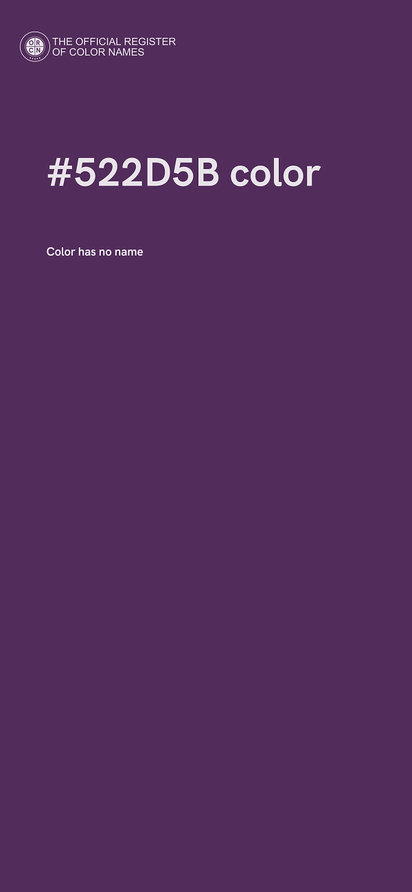 #522D5B color image