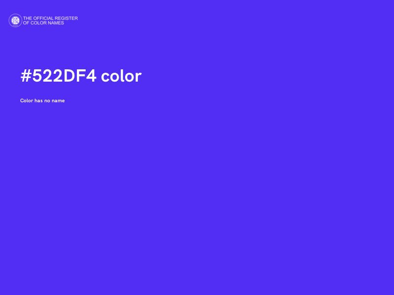 #522DF4 color image