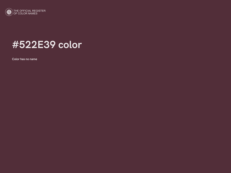 #522E39 color image