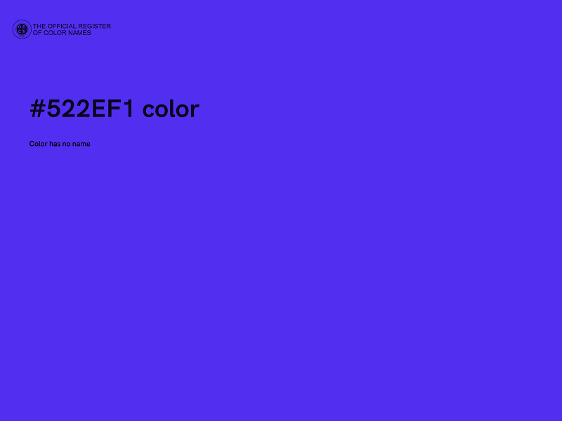 #522EF1 color image