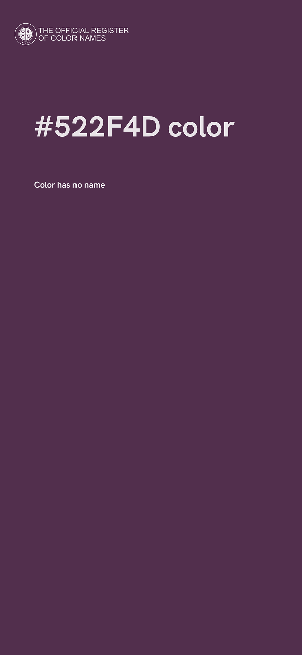 #522F4D color image