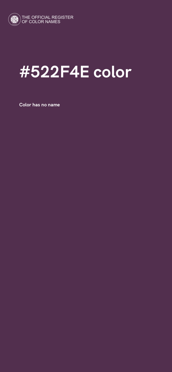 #522F4E color image