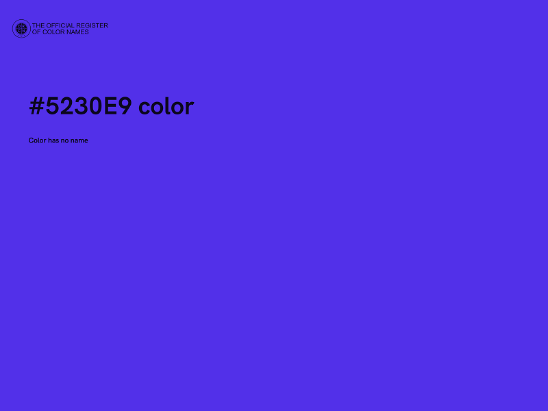 #5230E9 color image