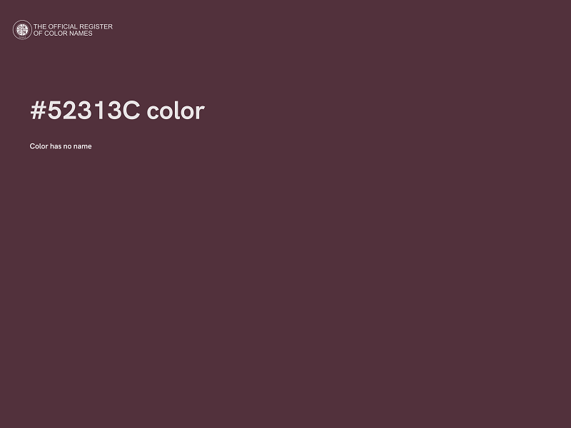 #52313C color image