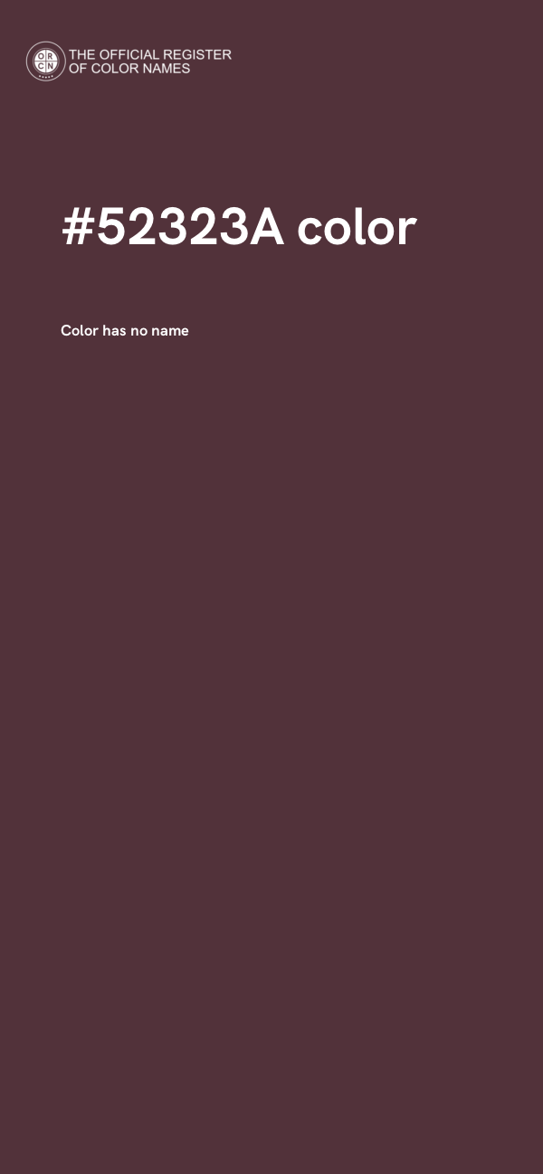 #52323A color image