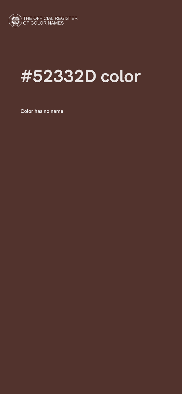#52332D color image