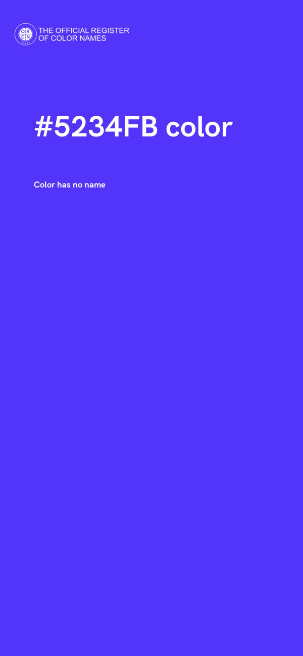 #5234FB color image