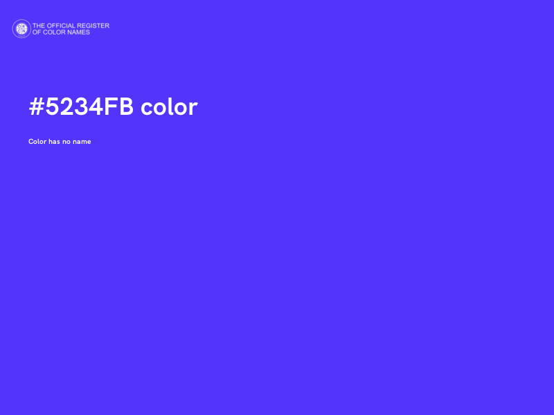 #5234FB color image