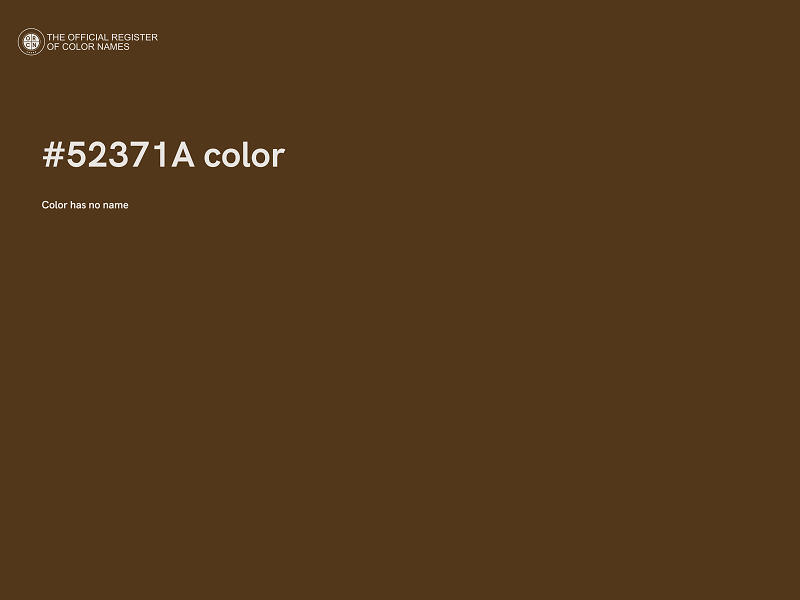 #52371A color image