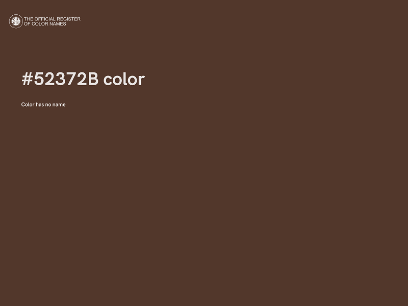 #52372B color image