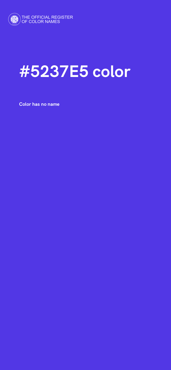#5237E5 color image
