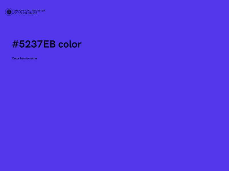 #5237EB color image
