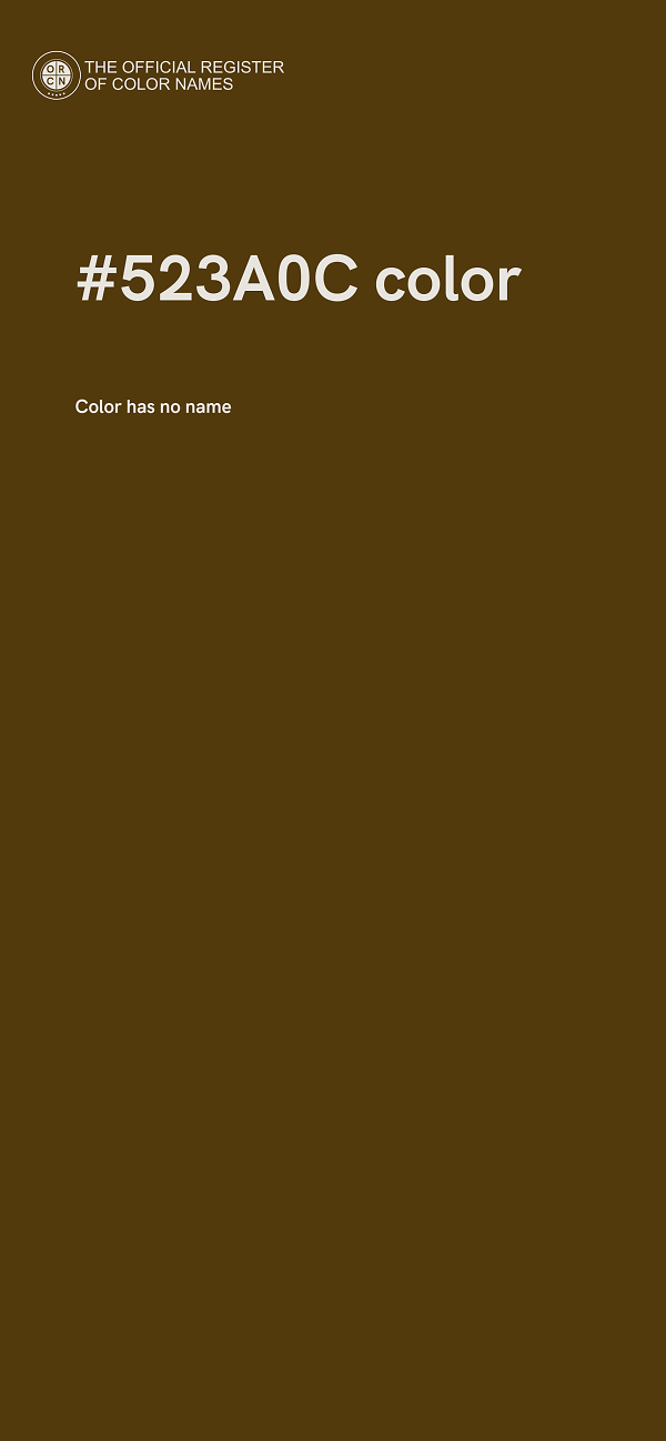 #523A0C color image