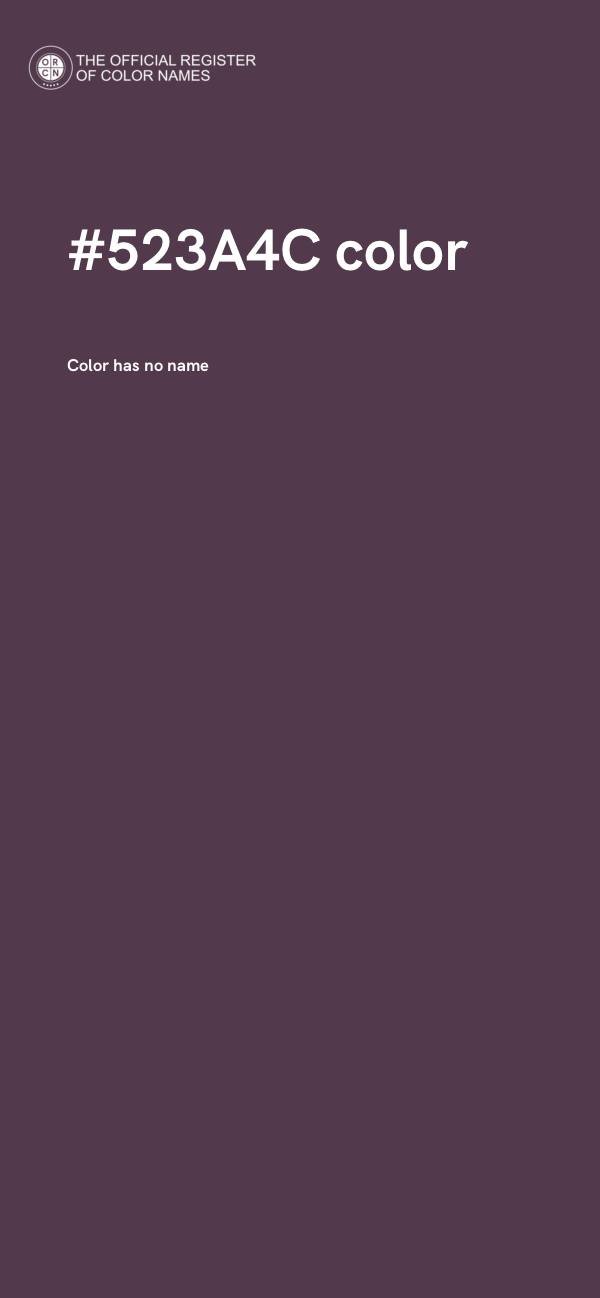 #523A4C color image