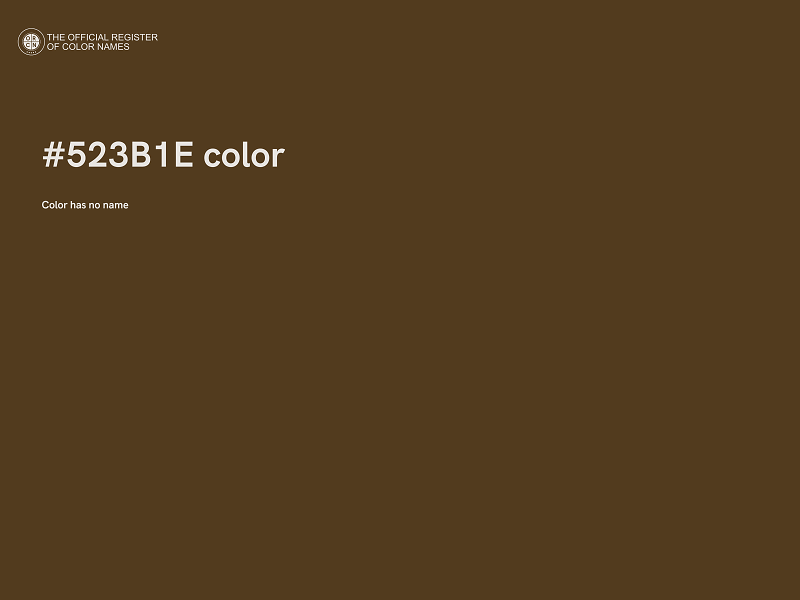 #523B1E color image